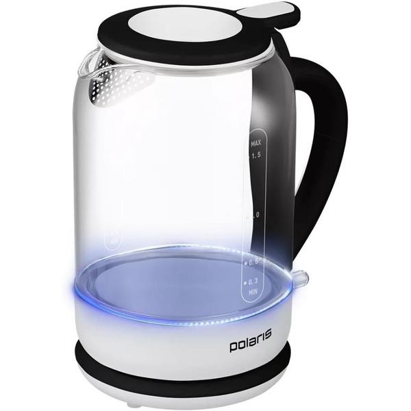 Электрический чайник Polaris PWK 1759CGL (черный/белый)