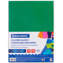 Набор картона и бумаги BRAUBERG 113566