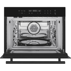 Встраиваемый компактный духовой шкаф Weissgauff OE 446 Black Edition