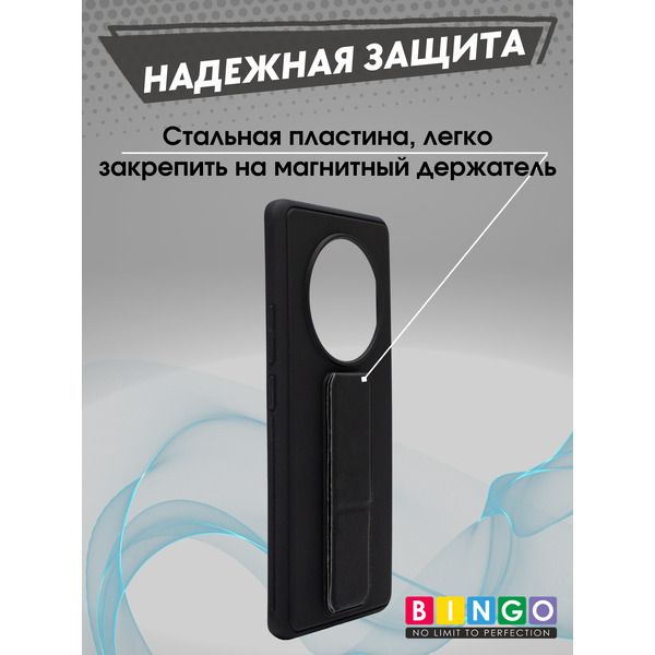 Бампер BINGO Stand REALME 14 Pro (черный)