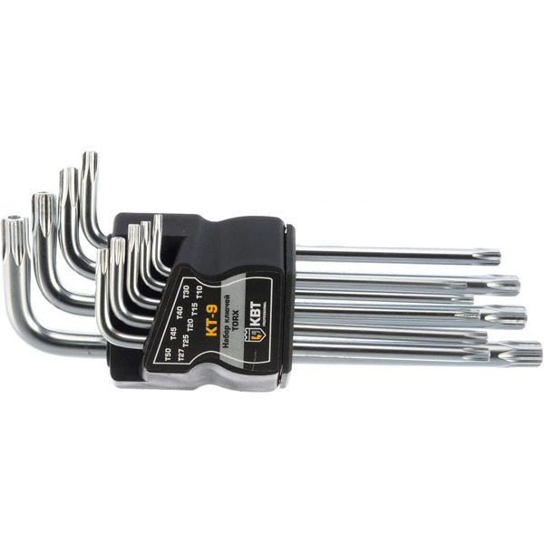 Набор ключей КВТ TORX КТ-9 (Т10-Т50) PROFESSIONAL