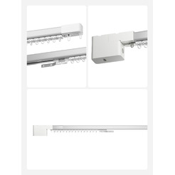 Умный карниз для штор Яндекс YNDX-00592 2.5-4.5м работает с Алисой, Zigbee