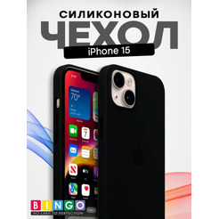 Бампер BINGO Silicone Case для APPLE iPhone 15 темно-серый