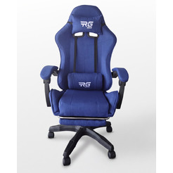 Игровое кресло byroom RG HEALER fabric blue с подставкой для ног BRGF813F/BL