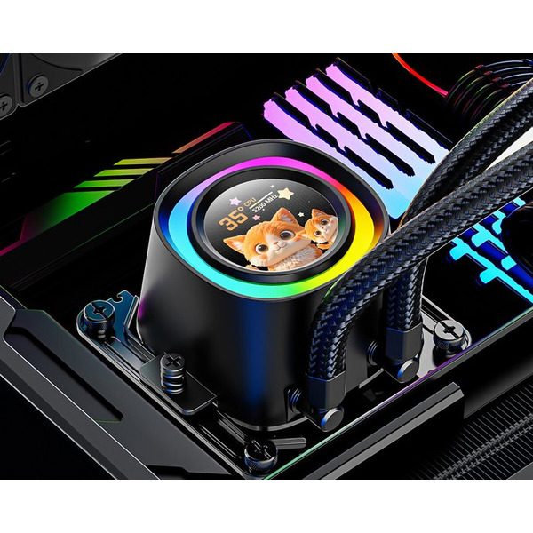Система жидкостного охлаждения для процессора ID-Cooling FX360 LCD PE