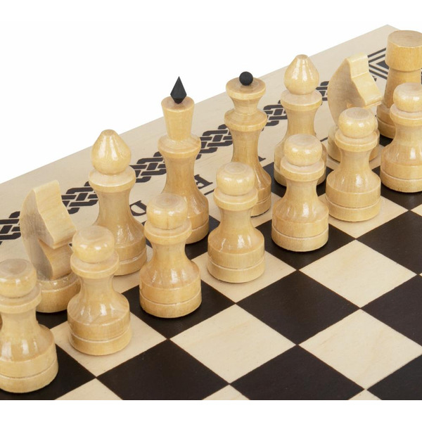 Шахматы, шашки, нарды 3в1 ЗОЛОТАЯ СКАЗКА 665364