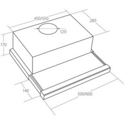 Вытяжка Akpo Light eco 50 WK-7 (серый)