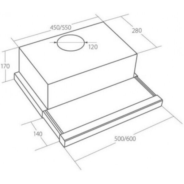 Вытяжка Akpo Light eco 50 WK-7 (серый)