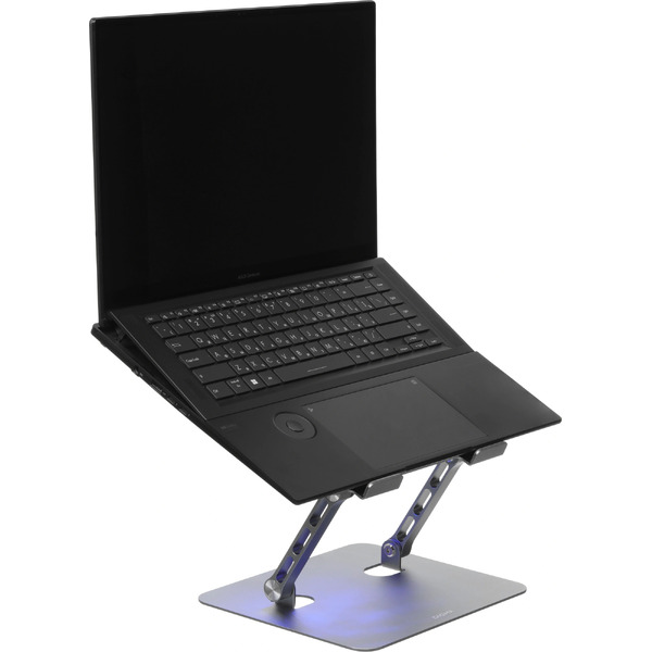 Подставка для ноутбука Digma D-NCP170-1XRGB110-360 (алюминий серый)