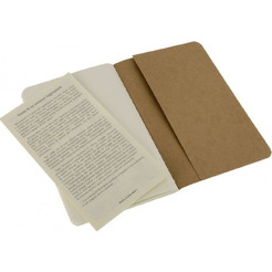 Блокнот Moleskine Cahier Journal XLarge QP423 (бежевый) 3 шт