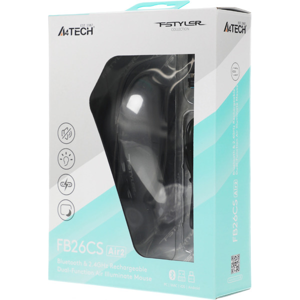 Мышь A4Tech Fstyler FB26CS Air2 (серый)