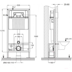 Инсталляция для унитаза Bettoserb Sava Free Standing 40006480