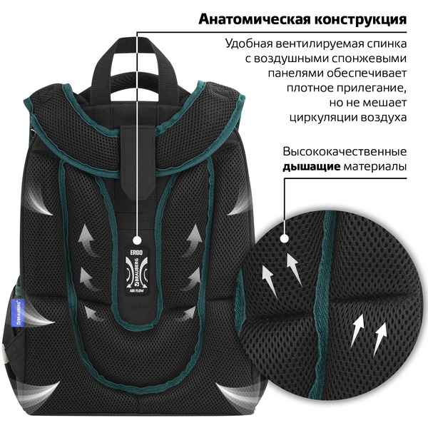 Рюкзак BRAUBERG Space mission PREMIUM 270599