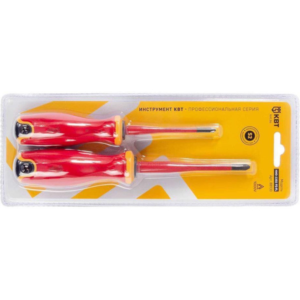 Набор отверток КВТ Слим НИО-2202 PZ-FL