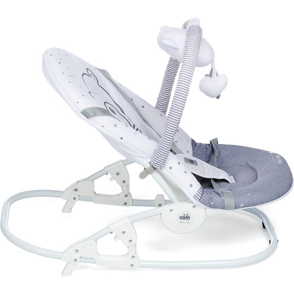 Кресло-шезлонг Cam Giocam (0–9Кг), дизайн Тедди, Серый S362-T247