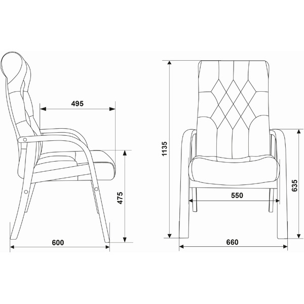 Кресло Бюрократ T-9928WALNUT-CF (зеленый)