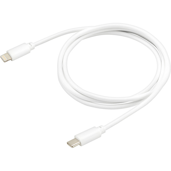 Кабель Buro USB Type-C Lightning PD18W (1 м, белый)