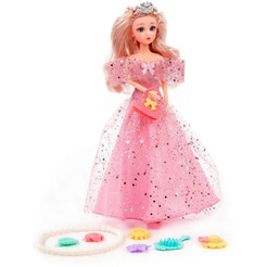 Кукла Полесье Ксюша в нарядном платье + аксессуары (8 элементов) (в коробке №3) 2574