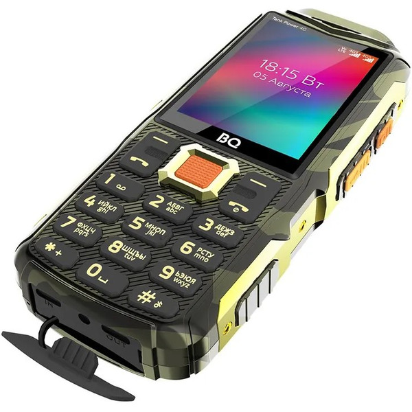 Мобильный телефон BQ 2410L Tank Power 4G (Camouflage/Gunmetal)