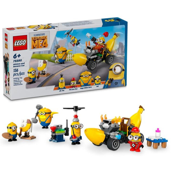 Конструктор Lego 75580 (Minions, Миньоны и машина-банан)