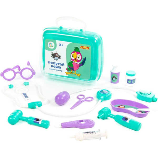 Игровой набор доктора Полесье Попугай Кеша Доктор 83340