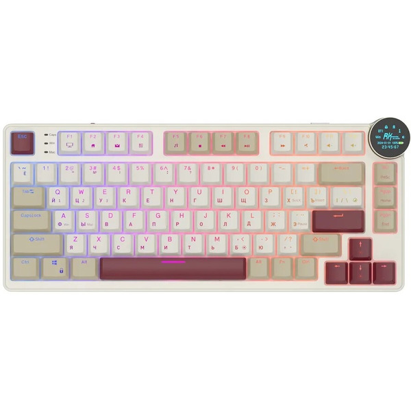 Клавиатура Royal Kludge N80 Rosy Clouds (RK Red)