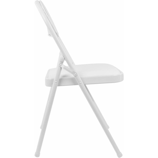 Стул складной BRABIX Golf Plus CF-003 КОМФОРТ (белый каркас, кожзам белый) 533028
