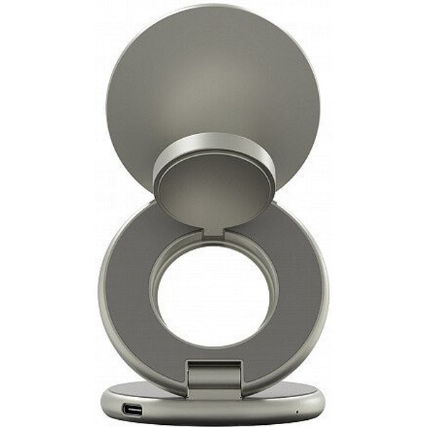 Беспроводное зарядное Magssory Signature Disc Pro для Apple 3 в 1 WCH073 (титановый)