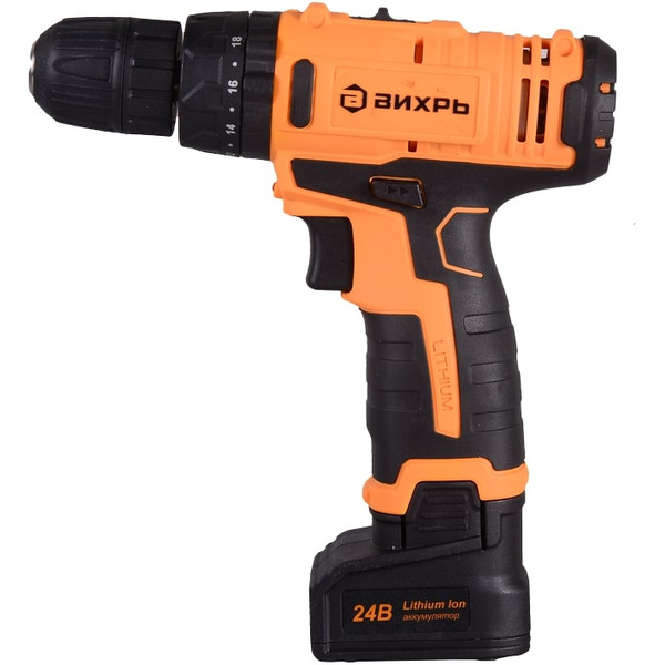 Дрель-шуруповерт Вихрь ДА-24Л-2КУ (72/14/19)