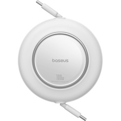 Кабель Baseus Free2Pull Mini Retractable Charging Cable 100W 1.5 м (белый)