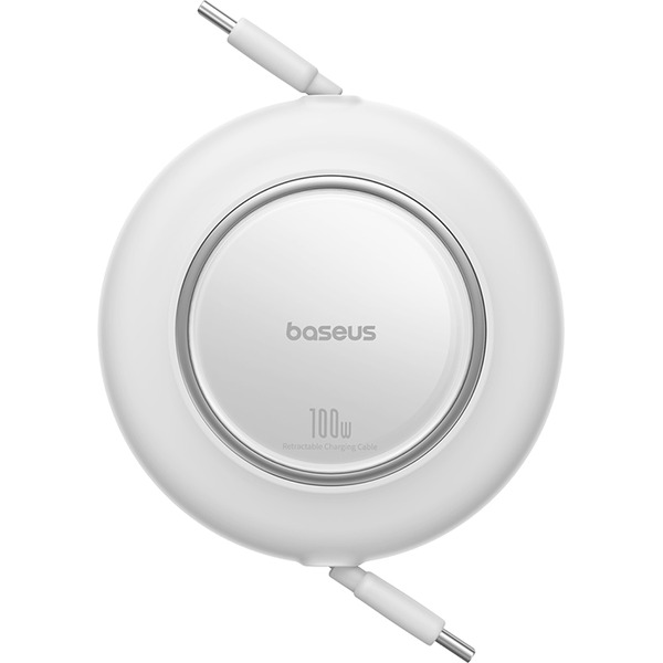 Кабель Baseus Free2Pull Mini Retractable Charging Cable 100W 1.5 м (белый)