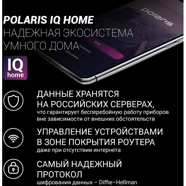Электрочайник Polaris PWK 1725CGLD Wi-Fi IQ Home