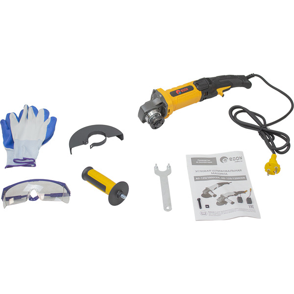 Машина шлифовальная угловая Edon AG-125/1200CER (28229)