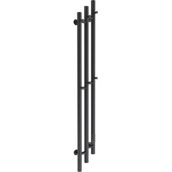 Полотенцесушитель электрический Маргроид Ferrum Inaro 3 Cascade СНШ 150x6 (черный матовый, таймер справа)