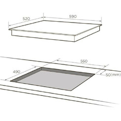 Панель электрическая варочная индукционная Midea MIH64516F