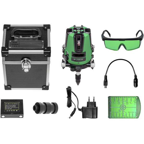 Построитель лазерных плоскостей (лазерный уровень) ADA 3D Liner 4V Green (А00531)