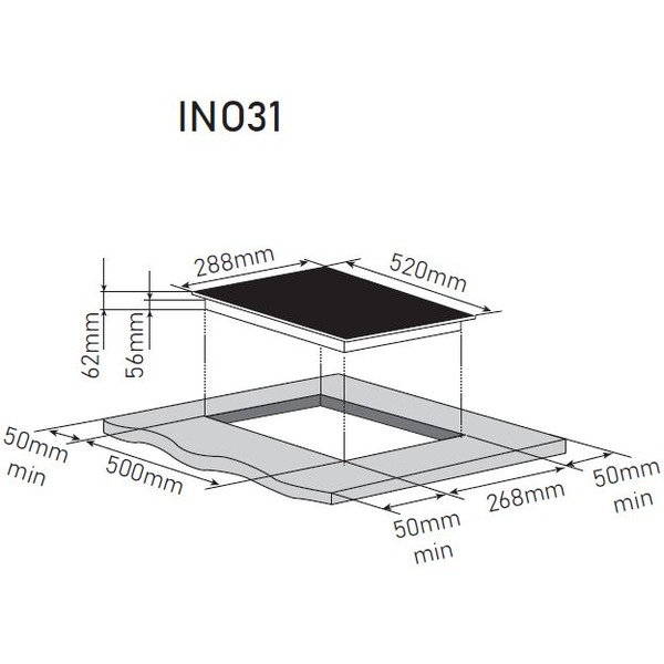 Индукционная варочная панель ZORG INO31 BL