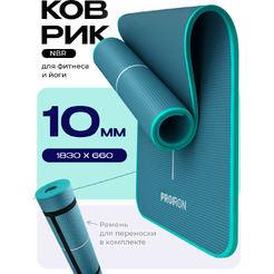 Коврик для йоги и фитнеса Proiron К18610НТЗ (темно-зеленый)