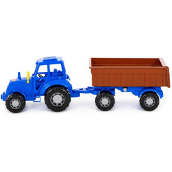 Трактор Полесье Мастер с прицепом №1 84774 (синий)
