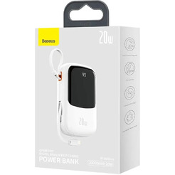 Портативное зарядное устройство Baseus Qpow Pro 20000mAh PPQD060202 (белый)