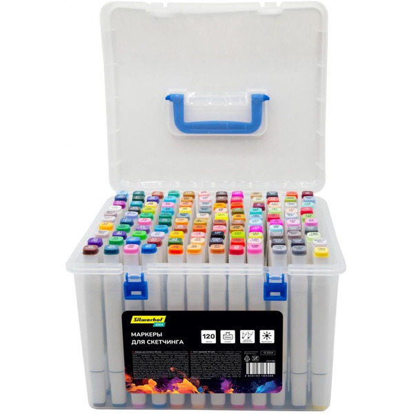 Набор маркеров для скетчинга Silwerhof Idea 2061185 (120 шт)