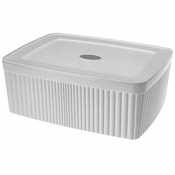 Лоток с крышкой Бытпласт Econova Velvet 433238938 6.55л (светло-серый)