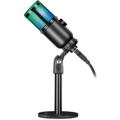 Игровой стрим микрофон Defender GLOW GMC 400 USB (64640)