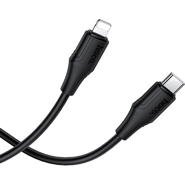 Зарядный кабель Hoco X124 Bien PD27W Lightning (черный)