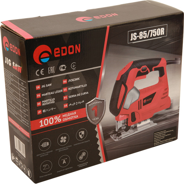 Электролобзик Edon JS-85/750R