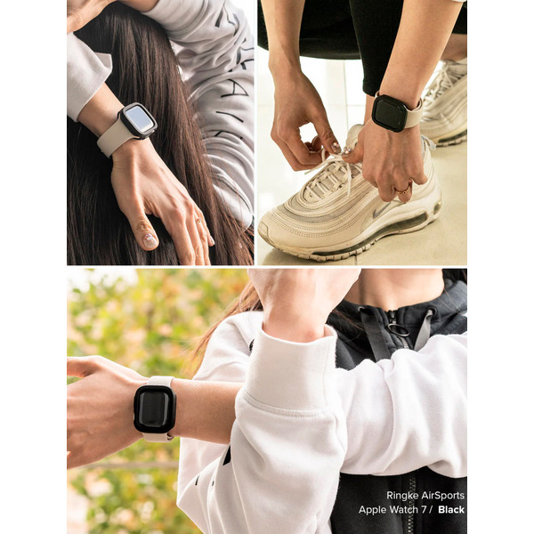 Чехол Ringke Air Sports для Apple Watch 9/8/7 41mm, SE3/SE2/SE/6/5/4 40mm BLACK