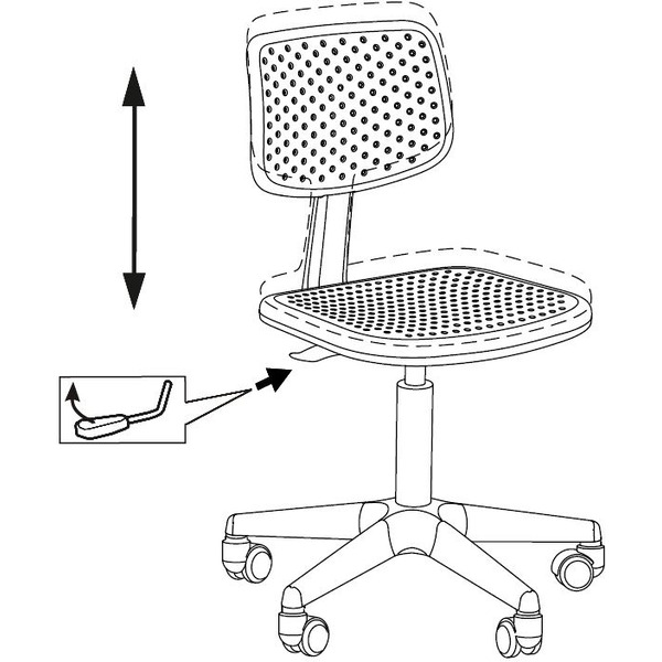 Кресло Бюрократ CH 200 (белый)