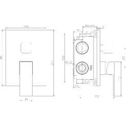 Смеситель Lauter Trim 21CK189C-516-3