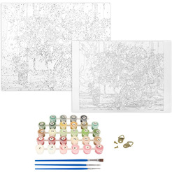 Картина по номерам ОСТРОВ СОКРОВИЩ «Пионы» 662898