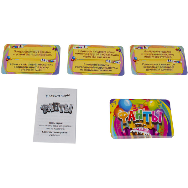 Настольная игра Dream Makers Фанты. Cards 1611C